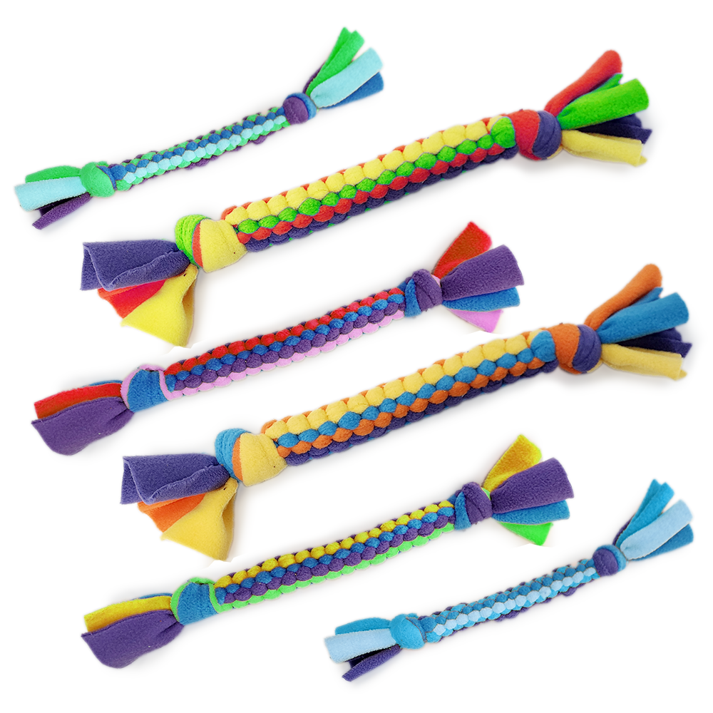 fleece tug toys for dogs